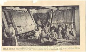 Image of Armenian Women Weaving Carpets - 1907